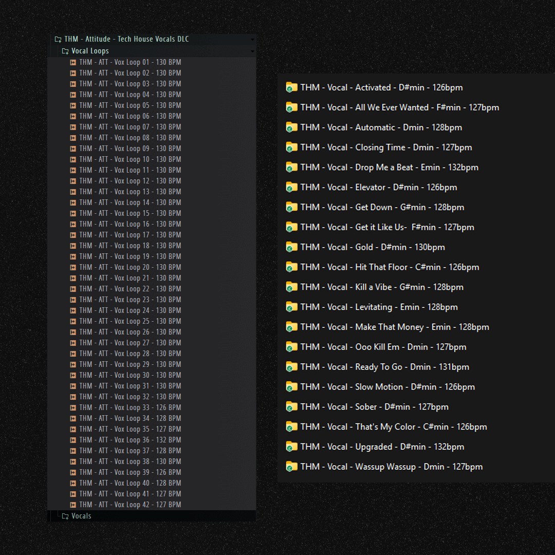 Attitude - Tech House Vocal Sample Pack - Royalty Free
