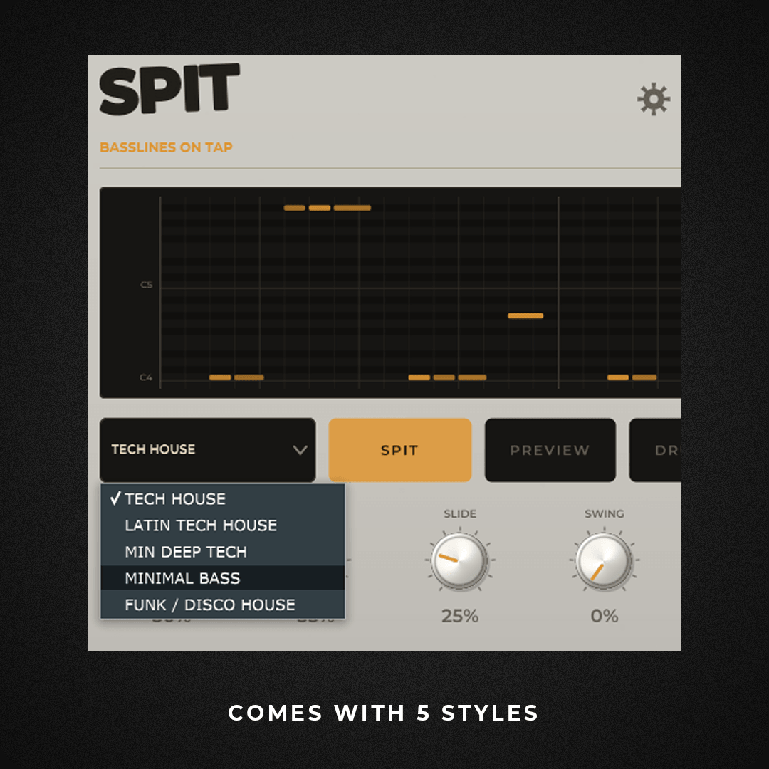 SPIT - Basslines on tap