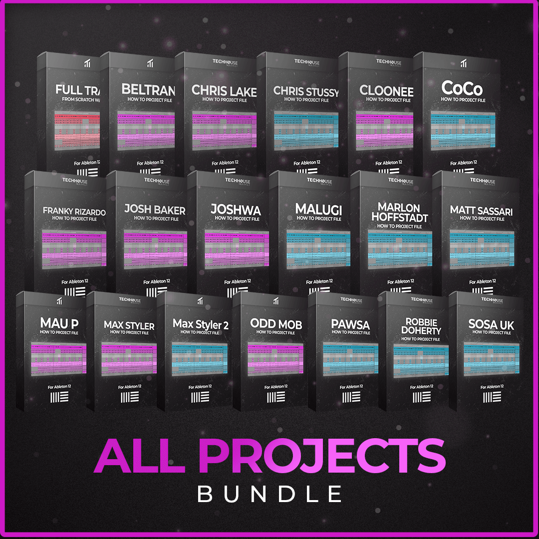 22 Ableton Tech House Projects Discount Bundle