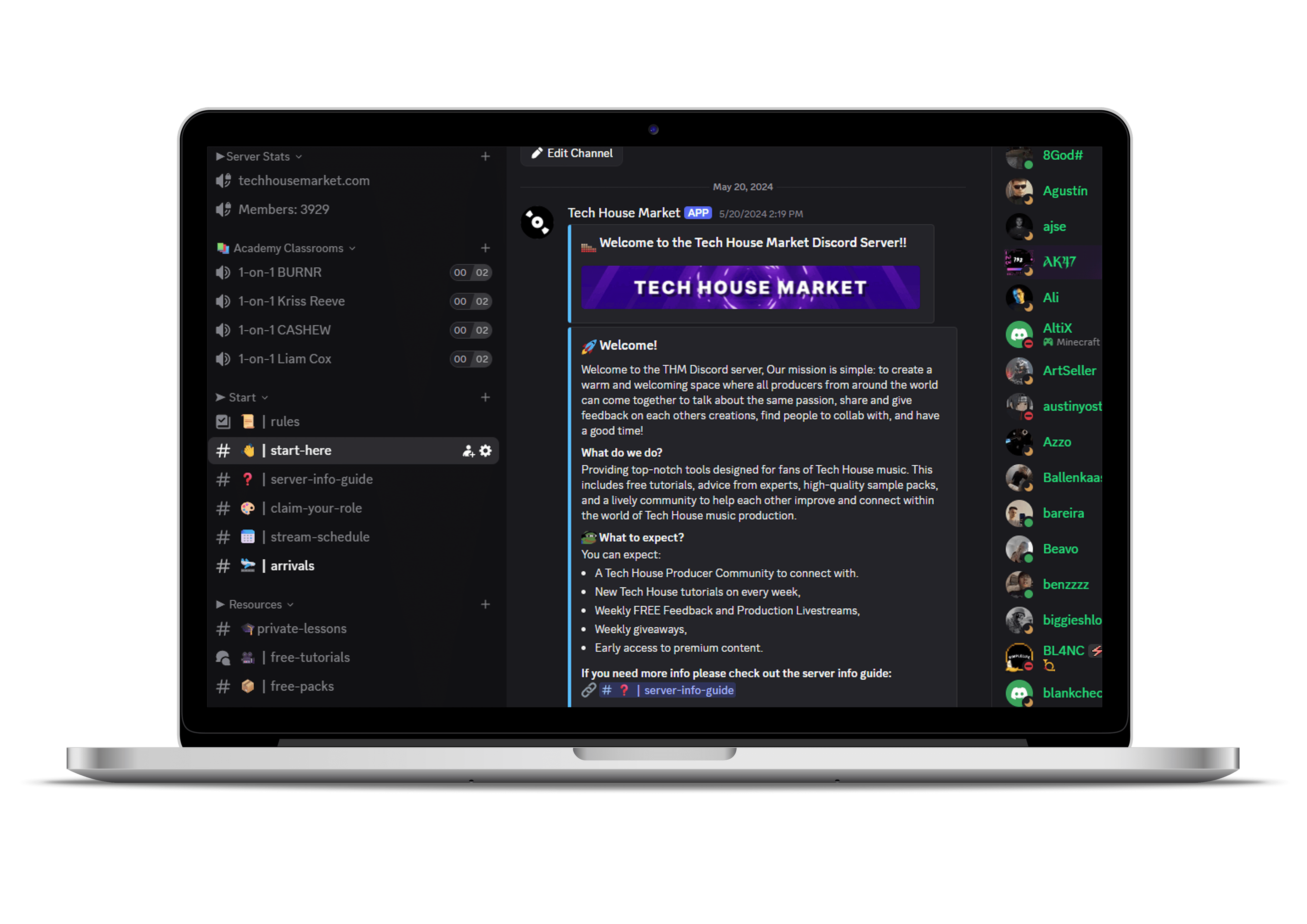 Join the discord server of tech house market for free. Connect with producers and a free tech house collection when joining