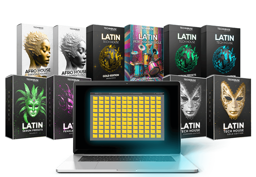 Latin Tech House Afro House Samples, serum presets, discounted bundle, free vocals